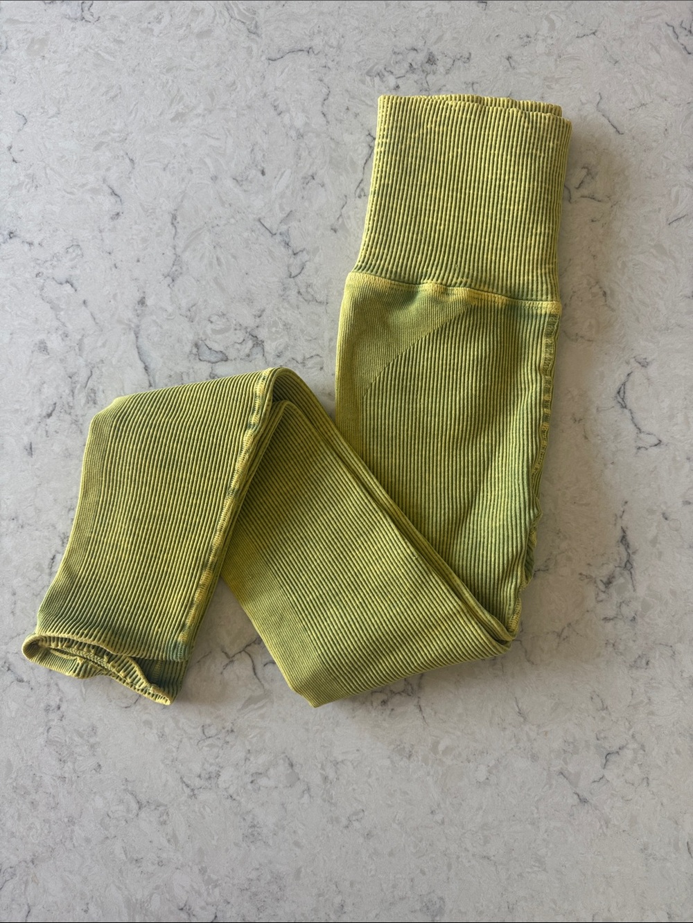 Free People Movement Work It Out Kauai   Vibrant Chartreuse Leggings size xs/ s